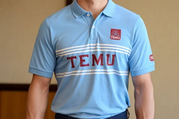 UNC Blue Polo Shirt Temu