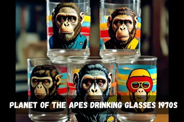 planet of the apes drinking glasses 1970s